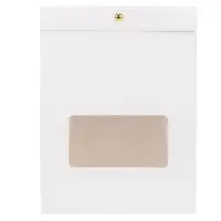 Cutie stand up cu fereastră și capsă - alb (set 25 buc) - 15x8x20cm - Default Title