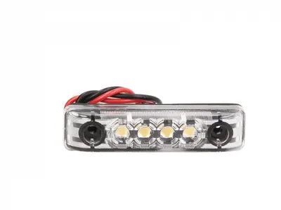 Lumina delimitare stanga dreapta, alb, LED, inaltime 11mm; latime 65mm; adancime 16mm, surub, 24V