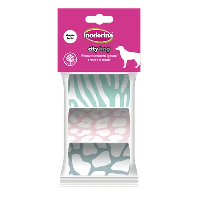 Saci igenici color Inodorina 3 role/20 buc