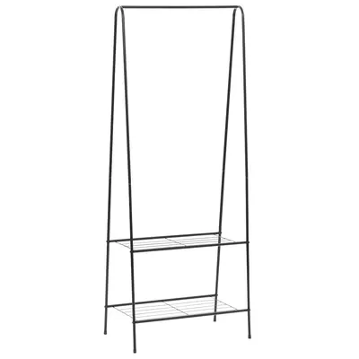 vidaXL Cuier de haine, 59 x 35 x 150 cm, negru