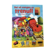 Puzzle Track. Hai să mergem cu trenul! (carte + puzzle magnetic + creioane colorate) - Board book - Sharon Streger
