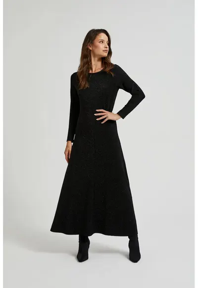 Rochie maxi eleganta neagra - Negru
