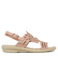 Sandale dama - cu zirconii - Roz