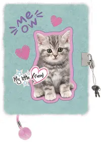 Jurnal secret de pluș St. Majewski My Little Friend - Mint Kitty