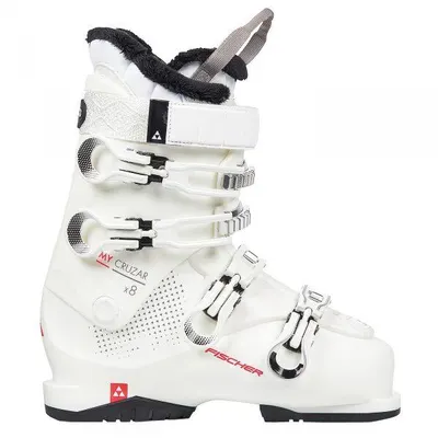 Clapari schi Fischer MY CRUZAR 8.0 THERMOSHAPE WHITE/WHITE/WHITE