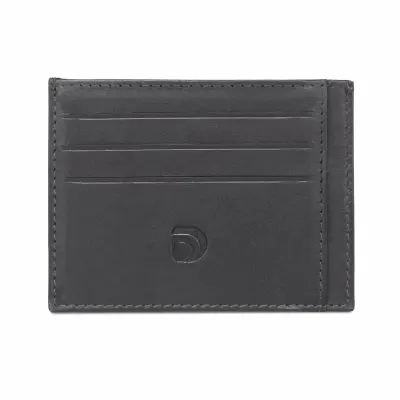 Port card unisex Delis, Achim PT1195, piele naturala, Negru