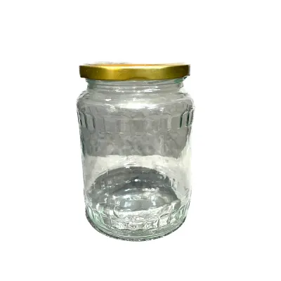Borcan 720 ml cu capac D82 gold - Default Title