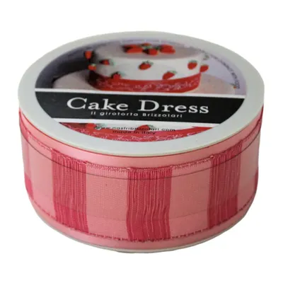 Bandă decorativă textilă Cake Dress, pentru torturi și prăjituri, 4.5cm x 10m, Champagne roz