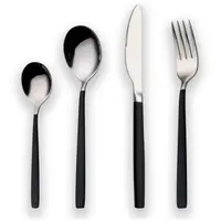 Tacamuri din Inox, 24 Piese, Berglander, Negru/Argintiu