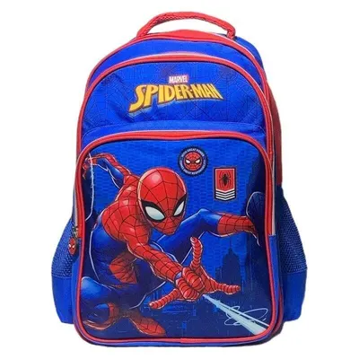 Rucsac ergonomic, 42x27x22 cm, cu trei compartimente, Spiderman