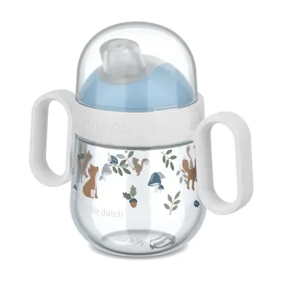 Cană pentru copii albastru-deschis din plastic 200 ml Forest Friends by Little Dutch – Mepal