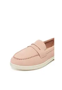 Mocasini dama roz - tesatura