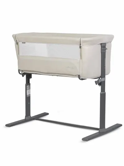 Patut Co-Sleeper 2 in 1 pentru copii Colibro Nap Bassinet, cu saltea inclusa, inaltime reglabila pe 9 nivele si unghi de inclinare de 30 de grade, dimensiuni 90 x 58 cm, Taupe