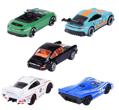 Set 5 masinute metalice Porsche - Majorette
