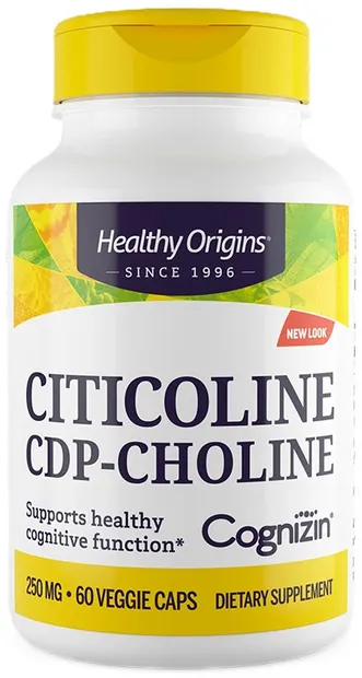 Citicoline CDP-Choline, 250 mg, 60 capsule, Healthy Origins