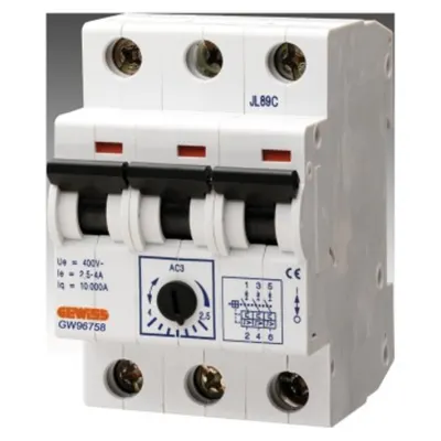 Protectie motor - In=4A Curent operational 2,5-4A - 3 module