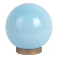 Veioză albastru-deschis cu abajur din sticlă (înălțime 17 cm) Summer Globe – Leitmotiv