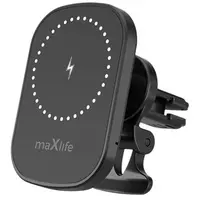 Suport telefon magnetic cu incarcare wireless 15W prindere ventilatie Maxlife OEM0002447