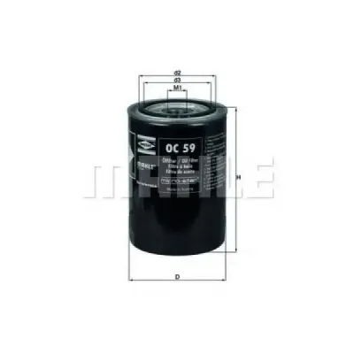 Filtru ulei MAHLE ORIGINAL OC 59