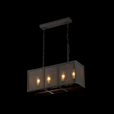 Candelabru Carter 4xe27 Negru 210x600mm
