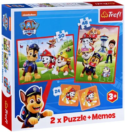 Puzzle Trefl 2 în 1 - Patrula Cățelușilor