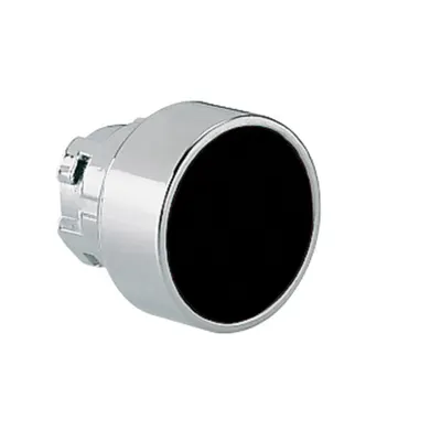 Push-Push Button Actuator, Ø22mm 8lm Metal Series, Flush, Black