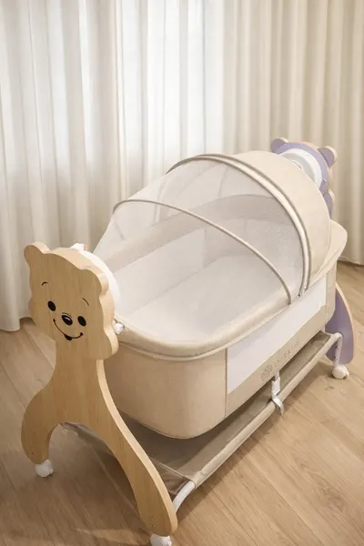 Patut multifunctional AppeKids Buggy cu leganare electrica, sunete si bluetooth