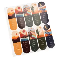 Stickere lungi ovale cu mesaj Thank you - model 3 (set 100 buc) - Default Title