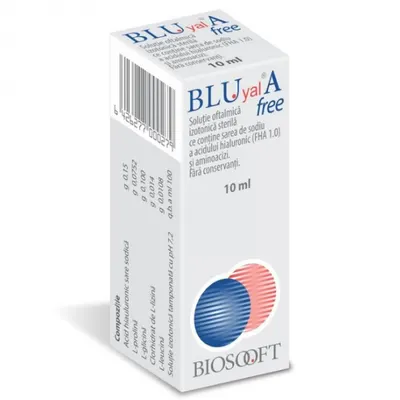 Solutie oftalmica 0.15 Blu Yal A Free, Biosooft | 10 ml