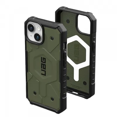 Husa MagSafe pentru Apple iPhone 15 Plus, Urban Armor Gear, Pathfinder, Verde