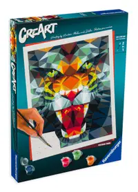 Set de pictură pe număr Ravensburger CreArt - Tigru