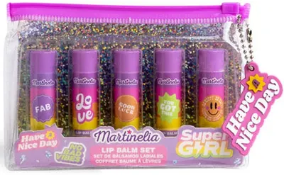 Set pentru copii Martinelia Supergirl - Balsamuri de buze, 5 buc.