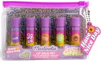 Set pentru copii Martinelia Supergirl - Balsamuri de buze, 5 buc.