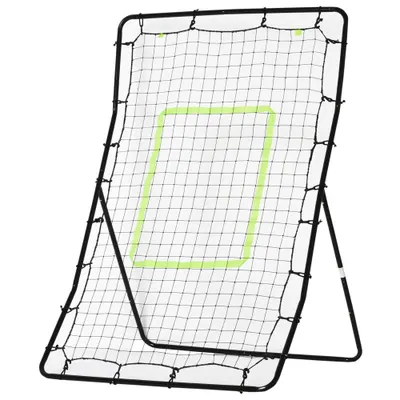 HOMCOM Plasa Elastica Elastic pentru Fotbal și Rugby Portabil, 90x80x140cm | Aosom Romania