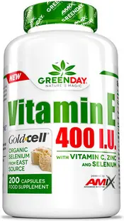 GreenDay Vitamin E, 400 IU, 200 capsule, Amix
