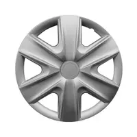 Set 4 bucati capac roata model Hexan, 16inch, culoare argintiu