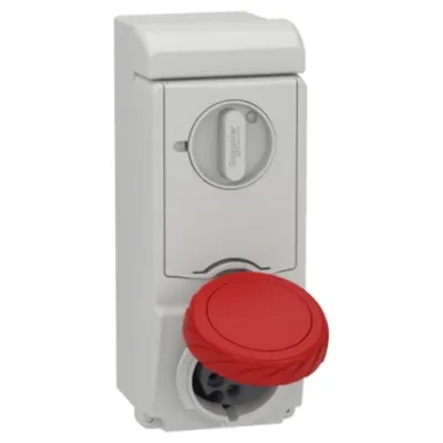 Priza Unika cu Interblocare, 16 A, 3P + N + E, 380, 415 V Ac, Ip65, Perete
