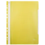 Dosar cu sina Noki 482011-030, plastic, galben, multiperforatii pentru arhivare, colturi rotunjite, set 25 buc