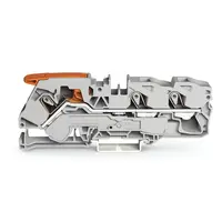 3-conductor through terminal block; with lever and Push-in CAGE CLAMP®; 16 mm²; with test port; side and center marking; for DIN-rail 35 x 15 and 35 x 7.5; Push-in CAGE CLAMP®; 16,00 mm²; gray