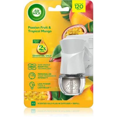 Air Wick Electric Passion Fruit & Tropical Mango odorizant electric cu rezervã 199 ml