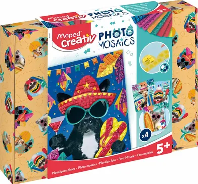 Set mozaic foto creativ Maped Creativ - Animale-aventureri
