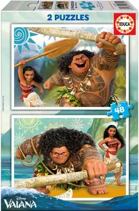 Puzzle Educa din 2 x 48 de piese - Vaiana