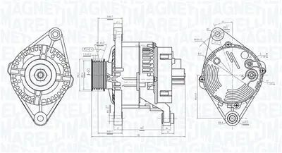 Alternator (12v, 65a) Potrivit Citroen Jumpy I; Fiat Brava, Bravo I, Palio, Punto, Strada; Peugeot Expert 1.0-1.9d 01.94-12.06
