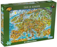 Puzzle Gibsons din 1000 de piese - Aceasta este Europa