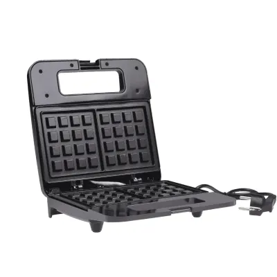 Aparat de facut gofre, placi antiaderente, 800W, inox, 22x22.5 cm Engros