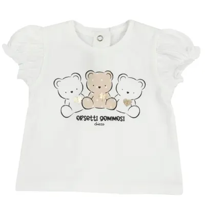 Tricou copii Chicco, crem, 16649-68MFCO