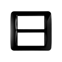 Placa ornament TOP SYSTEM - tehnopolimer gloss finish - 8 module(4+4 OVERLAPPING) - TONER BLACK - SYSTEM