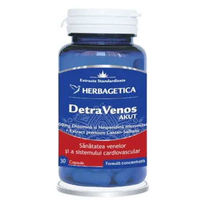 DetraVenos Akut, Herbagetica | 30 capsule