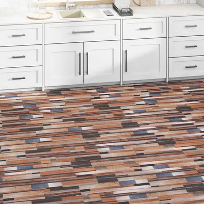 vidaXL Plăci de Pardoseală Multicolour 2,51 m² 18 buc. PVC