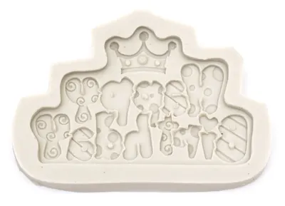 Mold de silicon (formă) Em Art - Happy Birthday, 118 x 77 x 11 mm